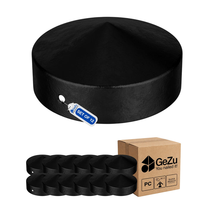 Tolpanhattu Pyöreä Pyramidi 100 mm | Suoja Pyöreälle Puutolpalle Bundle