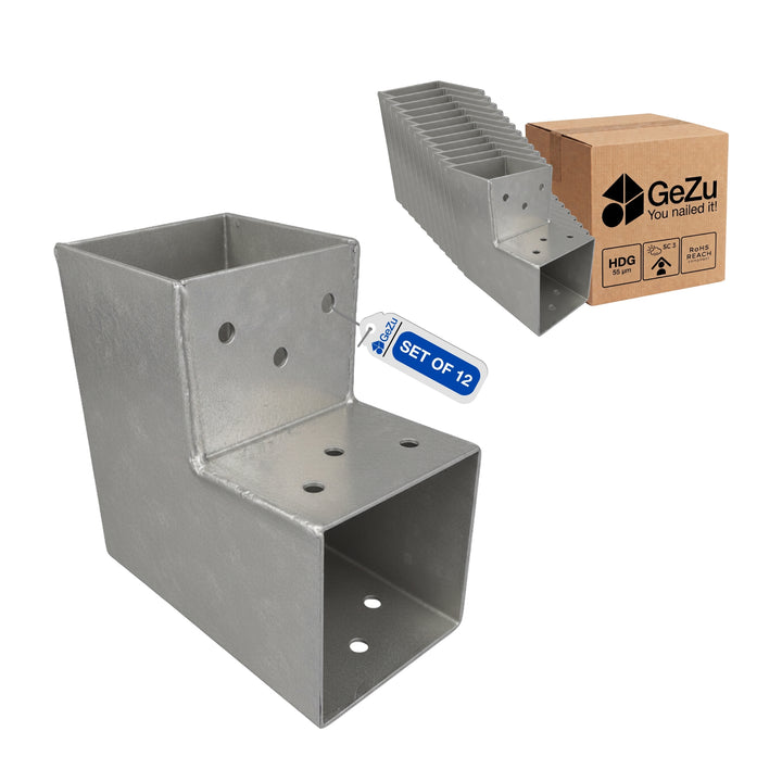2-vejs stolpebeslag L-form | Pergola hjørnebeslag Bundle