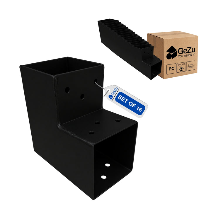 2-vejs stolpebeslag L-form | Pergola hjørnebeslag Bundle