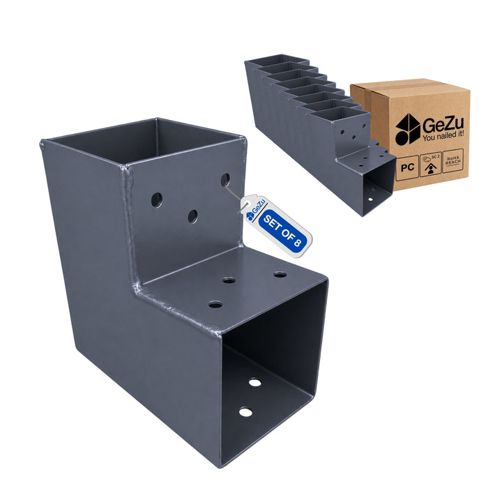 2-vejs stolpebeslag L-form | Pergola hjørnebeslag Bundle