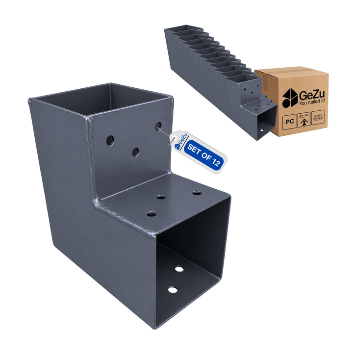 2-vejs stolpebeslag L-form | Pergola hjørnebeslag Bundle