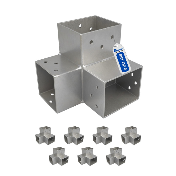 3-Way Post Connector Y Shape | Pergola Corner Bracket