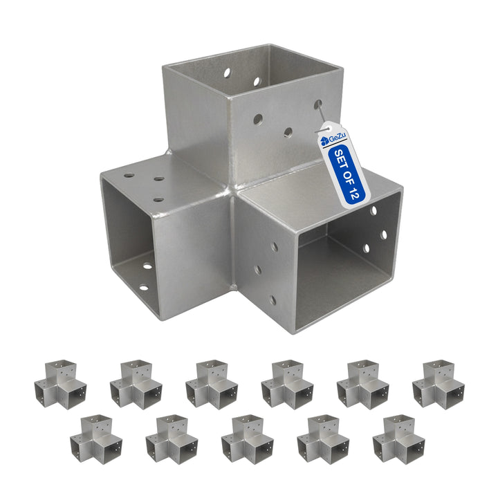 3-Way Post Connector Y Shape | Pergola Corner Bracket
