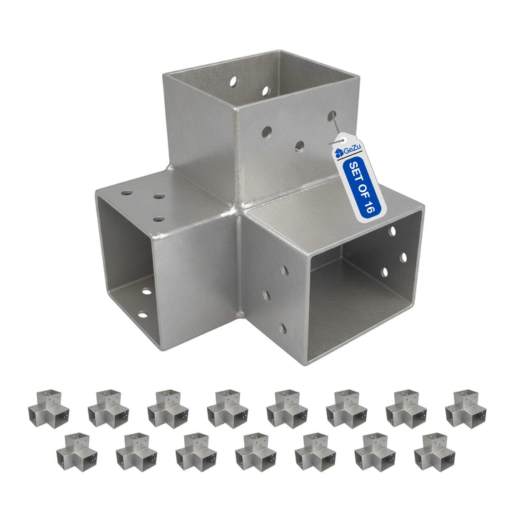 3-Way Post Connector Y Shape | Pergola Corner Bracket