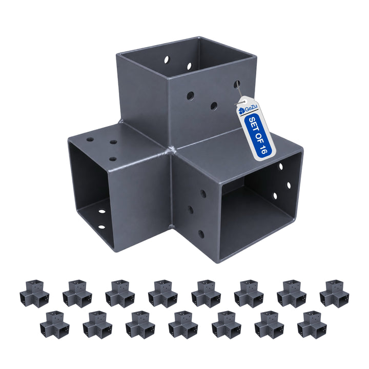 3-Way Post Connector Y Shape | Pergola Corner Bracket