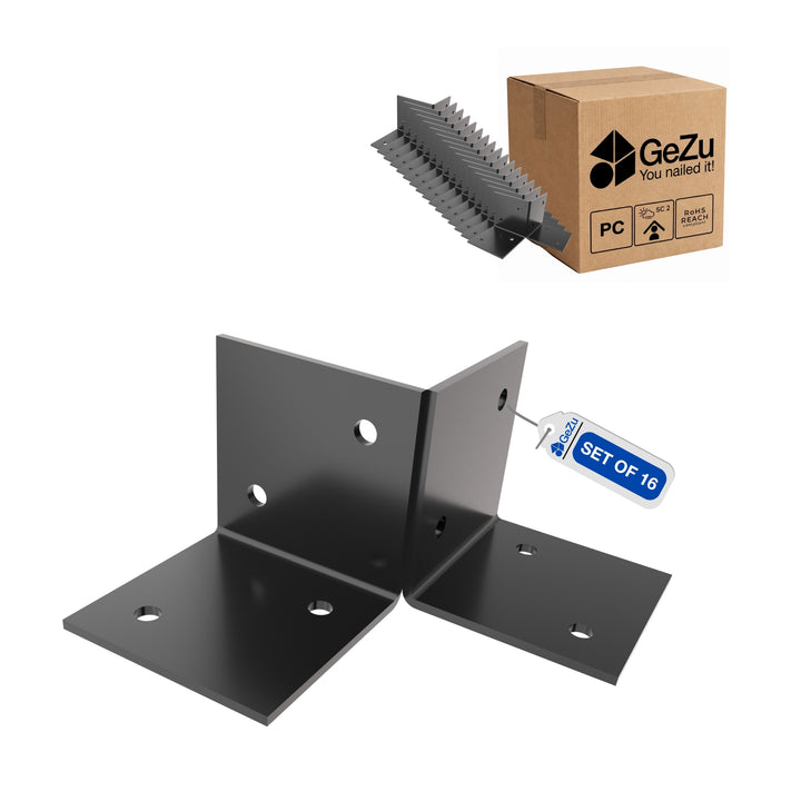Pergolan Lattiakiinnitin 3607 | Lattiaan Asennettava Tolppaliitin Bundle