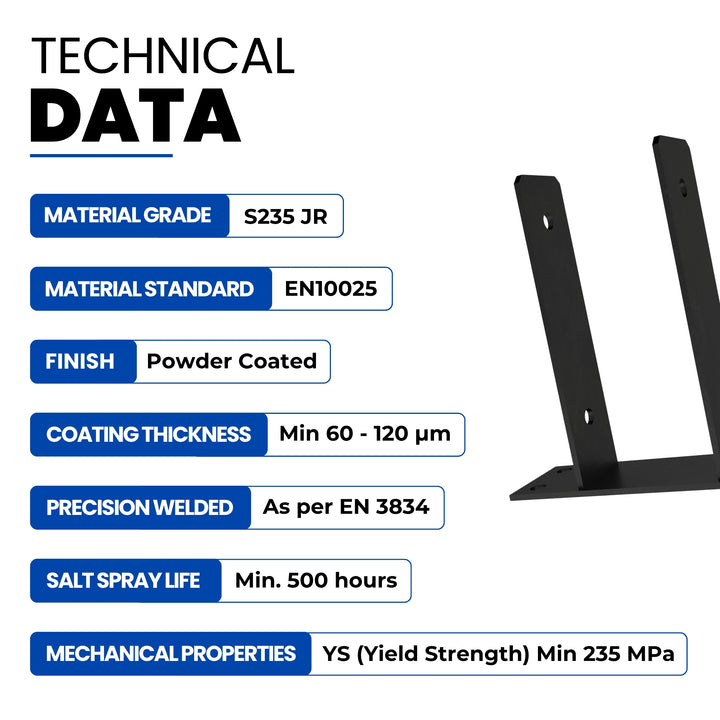 U Shaped Fence Post Bracket | Post Support