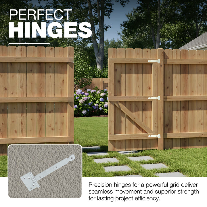 Dobradiça em T Reforçada | T-Hinge para Portão e Porta