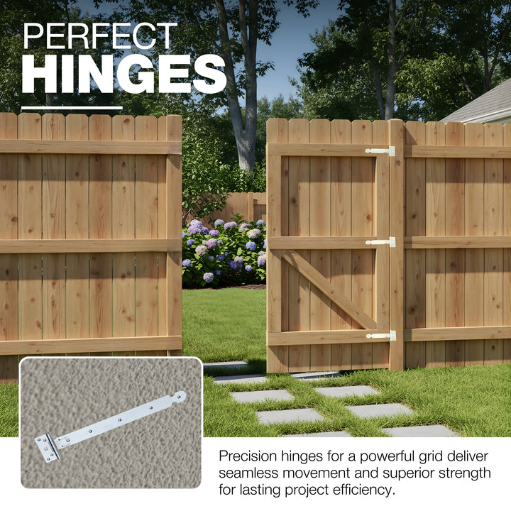 Dobradiça em T Reforçada | T-Hinge para Portão e Porta