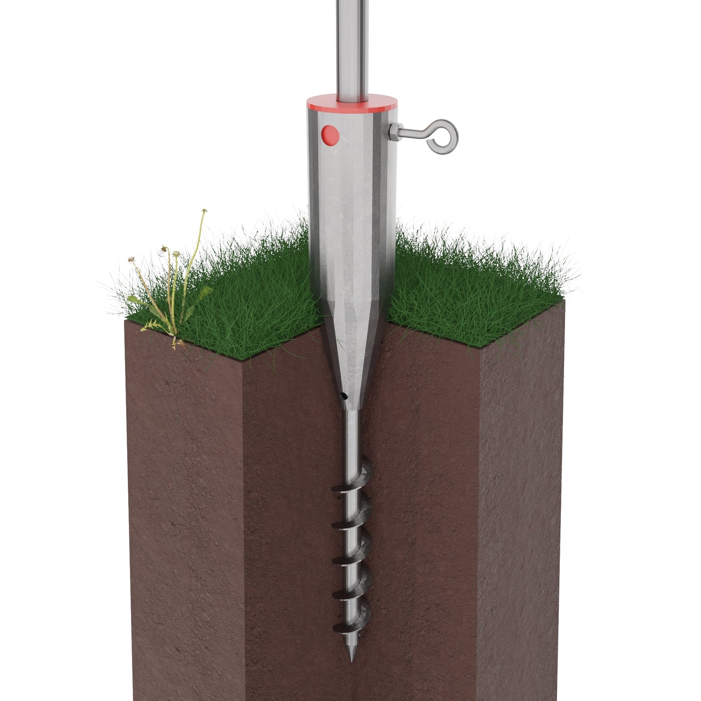 Screw in rotary universal spike