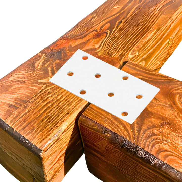 Flat wood connector plate