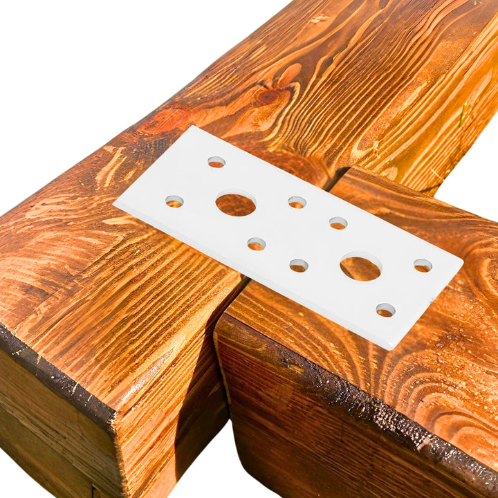 Flat wood connector plate