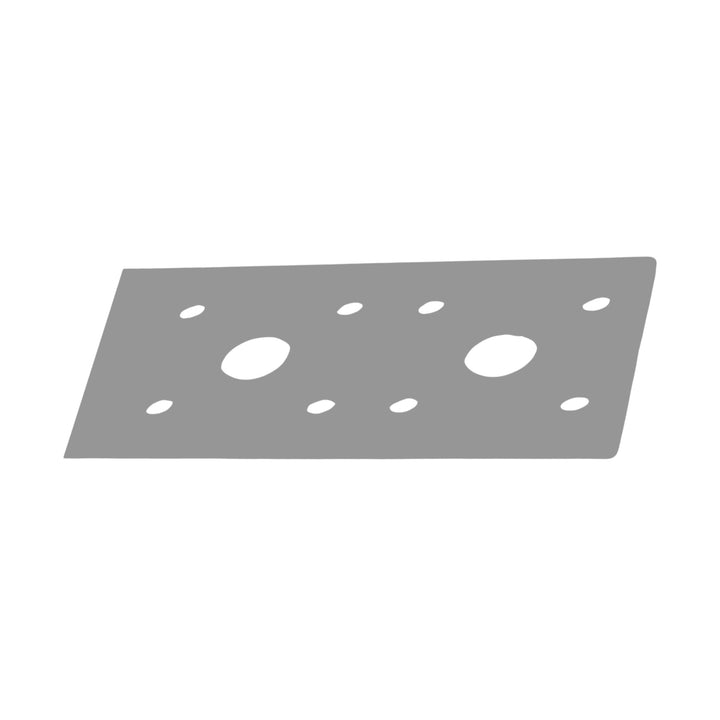 Flat wood connector plate