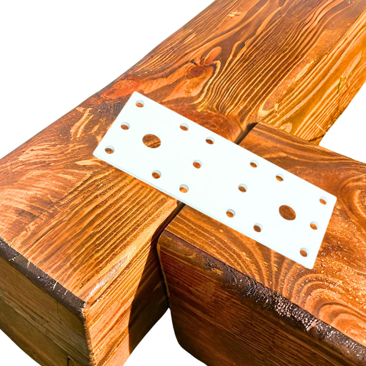Flat wood connector plate