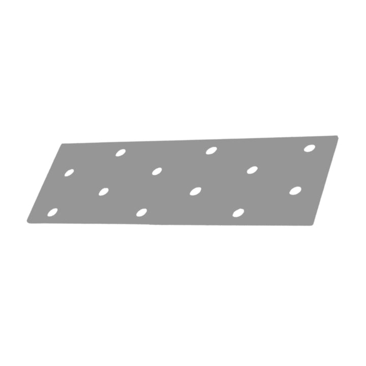 Perforated wood connector plate