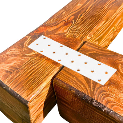 Perforated wood connector plate