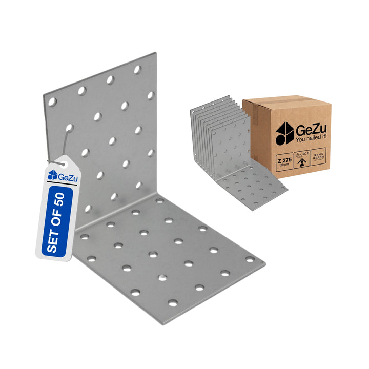 Perforated right angle bracket, pack of 50 - detail view 2