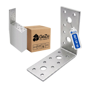Perforated angle bracket - 90 x 90 x 40 x 2.5 mm - Gezu Impex