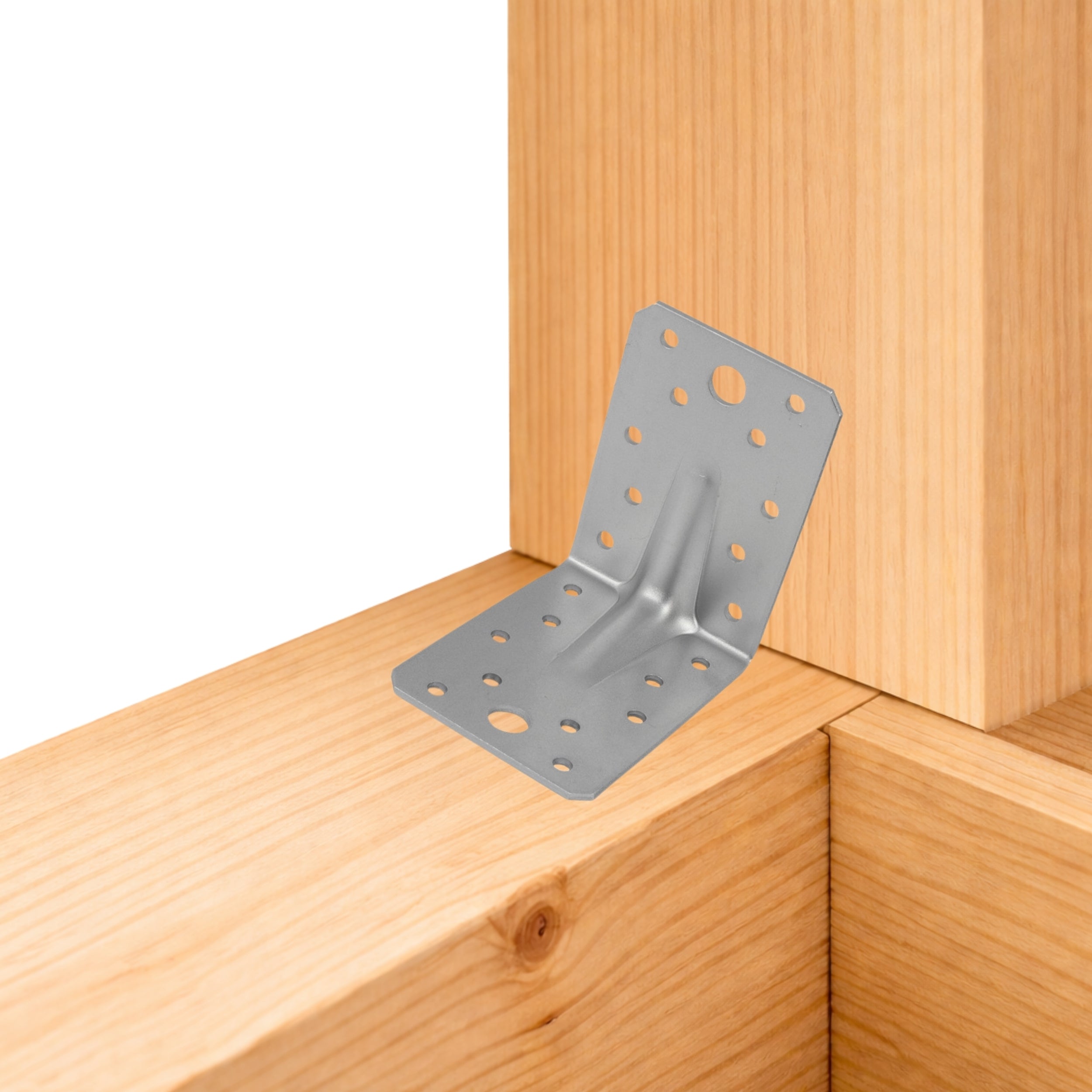 Angle bracket with rib