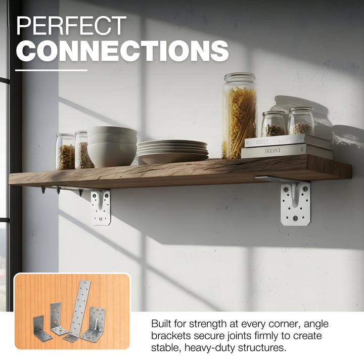 Angle bracket with rib