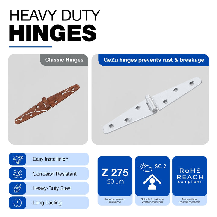 Dobradiça de Cinta para Portão e Armário | Strap Hinge