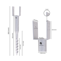 U Post Support Ground Anchor