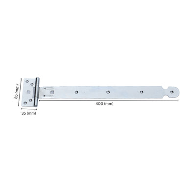 Dobradiça em T Reforçada | T-Hinge para Portão e Porta