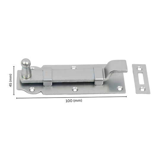 Cranked sliding bolt