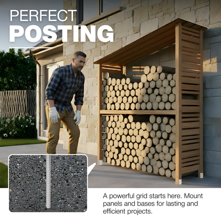 Concrete In Post Holder L-Shaped | Post Support