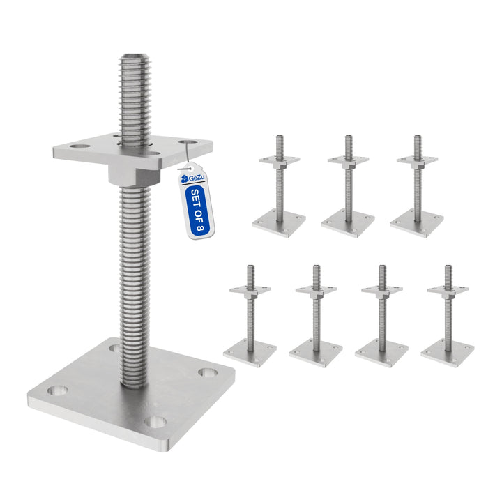 Height Adjustable Bolt Down Post Support | Post Base Bundle