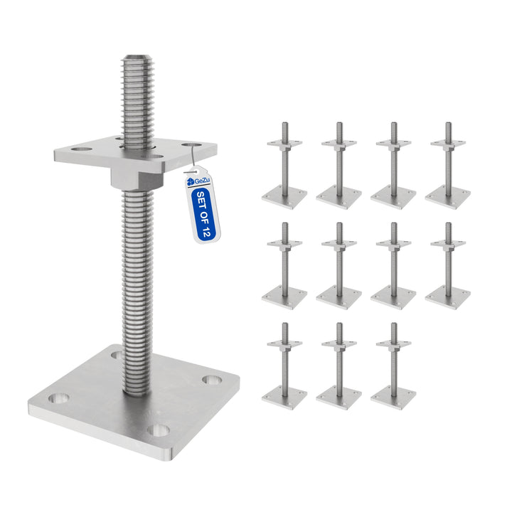 Height Adjustable Bolt Down Post Support | Post Base Bundle