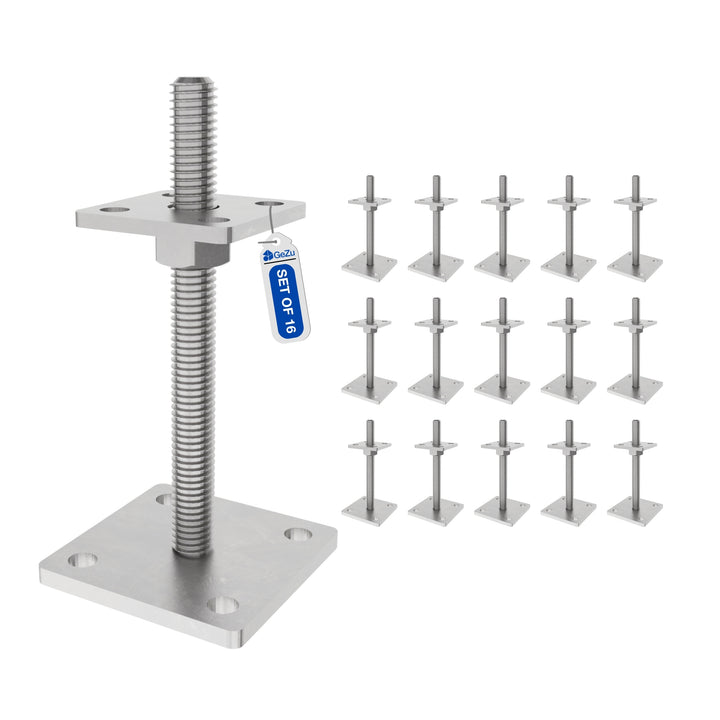 Height Adjustable Bolt Down Post Support | Post Base Bundle