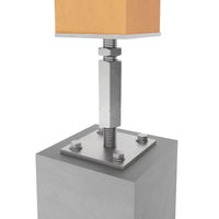 Adjustable post support with lock and long nut