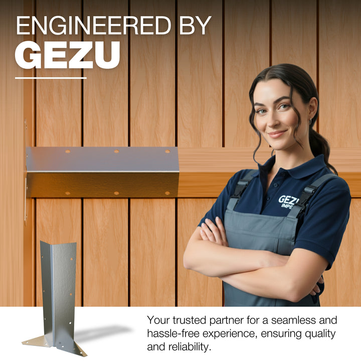 Arris Rail-Brakett Galvanisert | Trekantskinnebrakett for Gjerde