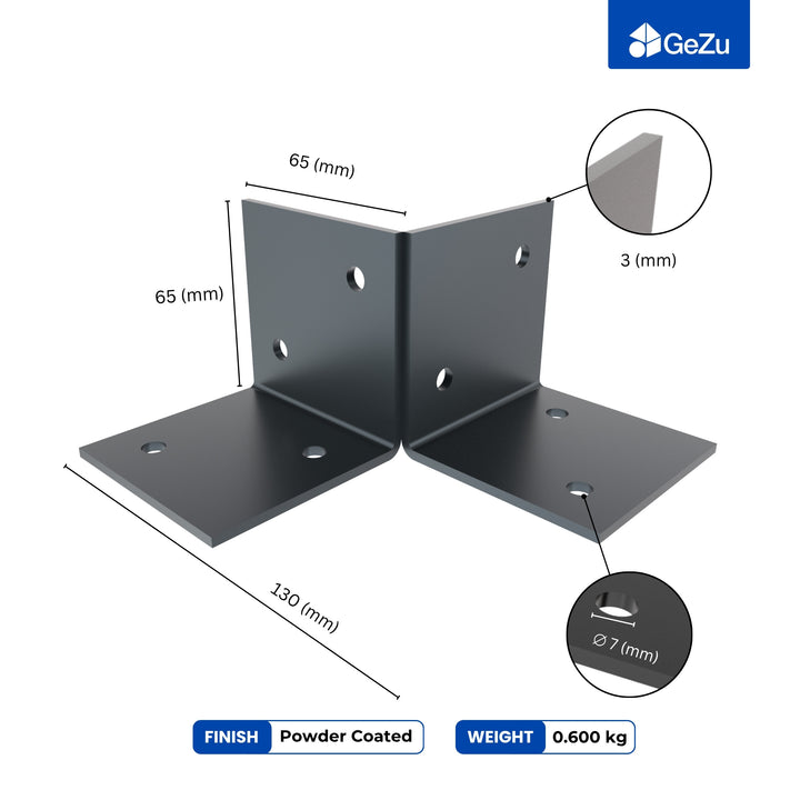 Pergola Floor Bracket | Post Connector | Open Style
