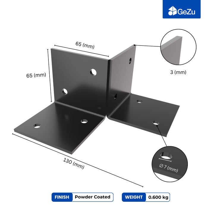 Pergola Floor Bracket | Post Connector | Open Style