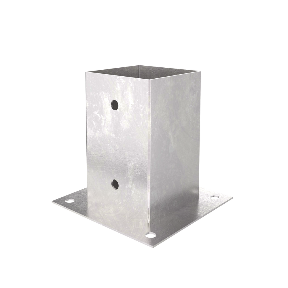 Square bolt down post support base