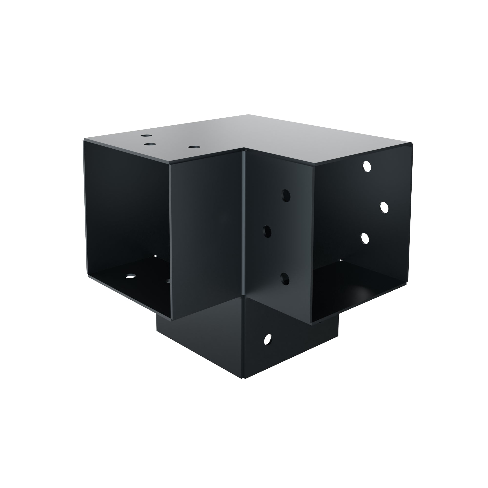 Post corner connector Y shape anthracite