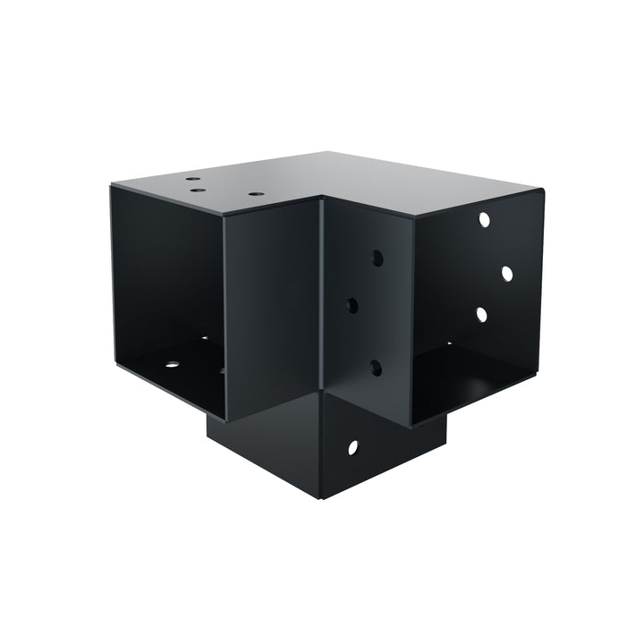 Post corner connector Y shape anthracite