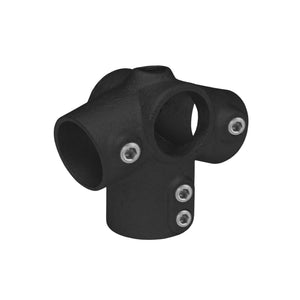 Ridge fitting tube clamp 27½ degree black