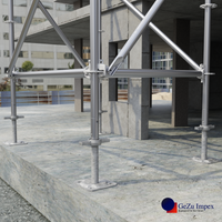 Scaffolding adjustable levelling base jack