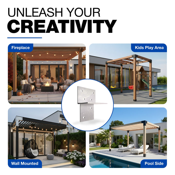 T-Piece Pergola Bracket | Post Connectors