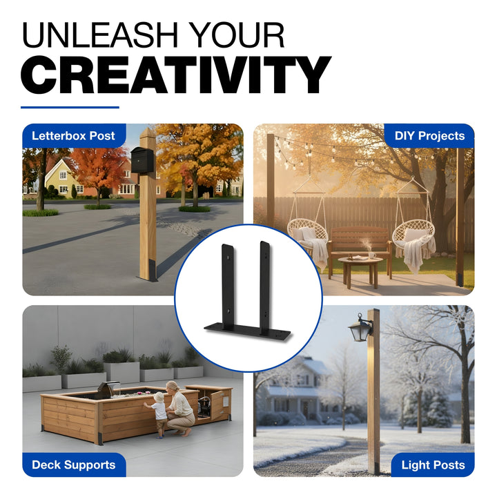 U Shaped Fence Post Bracket | Post Support