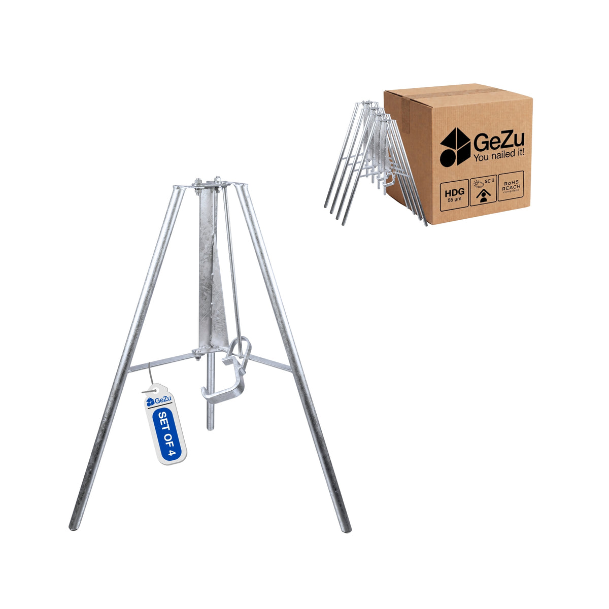 Adjustable Steel Prop Tripod Bundle