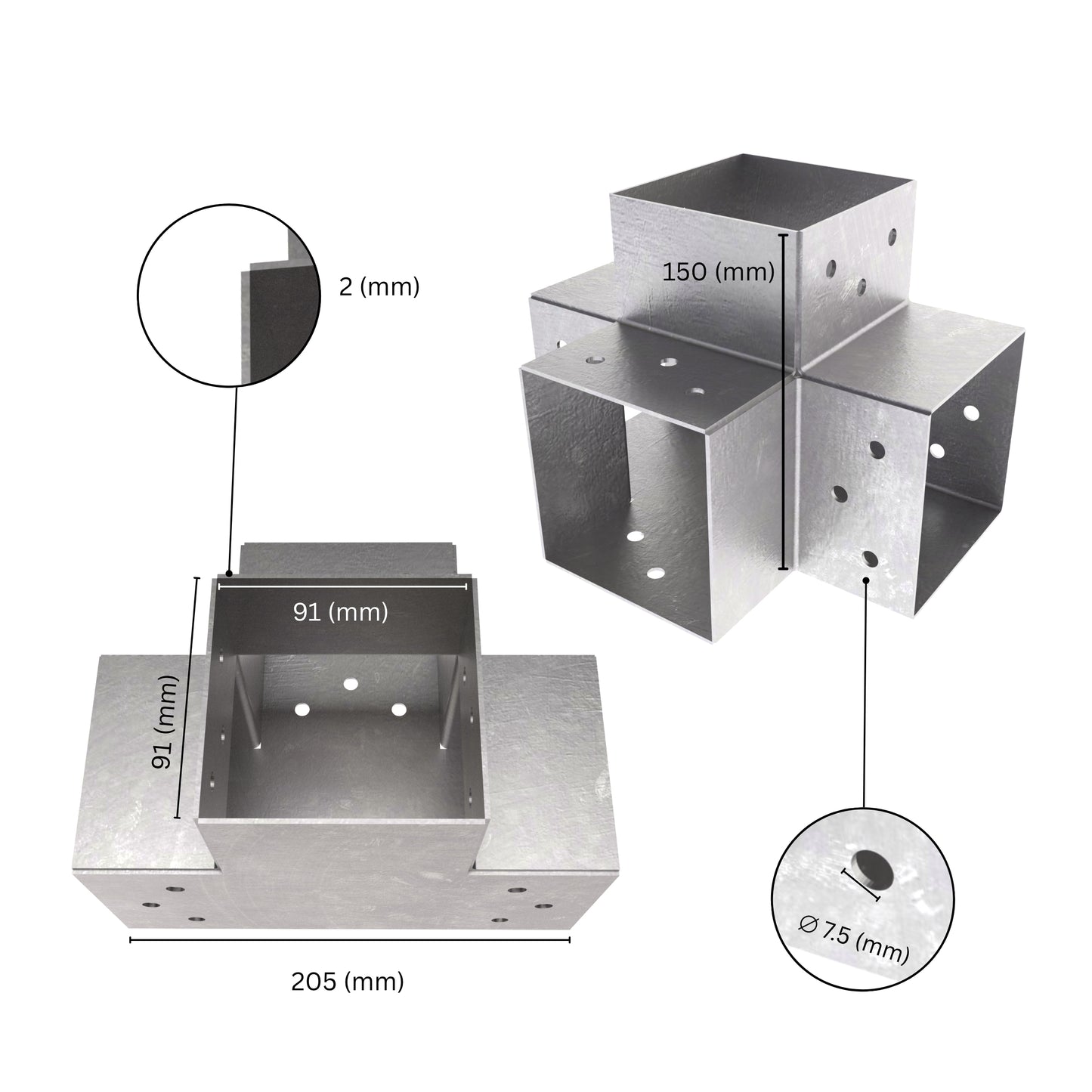 Pergola Bracket | Post Connectors X