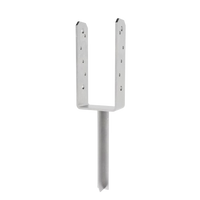 U shaped post support with T pin
