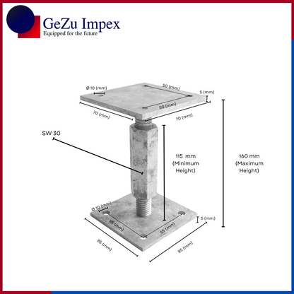 Adjustable Post Support