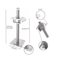 Adjustable post support with hook