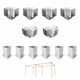 DIY Pergola Kit 121 × 121 mm – Heavy-Duty Hardware for Timber Pergolas