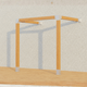 Kit de structure pour pergola murale à monter soi-même – supports robustes pour poutres en bois